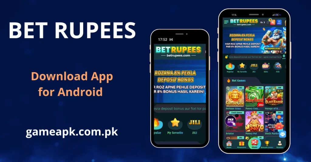 Bet Rupees APK Download - IMAGE shows screenshots of BET RUPEES app interface