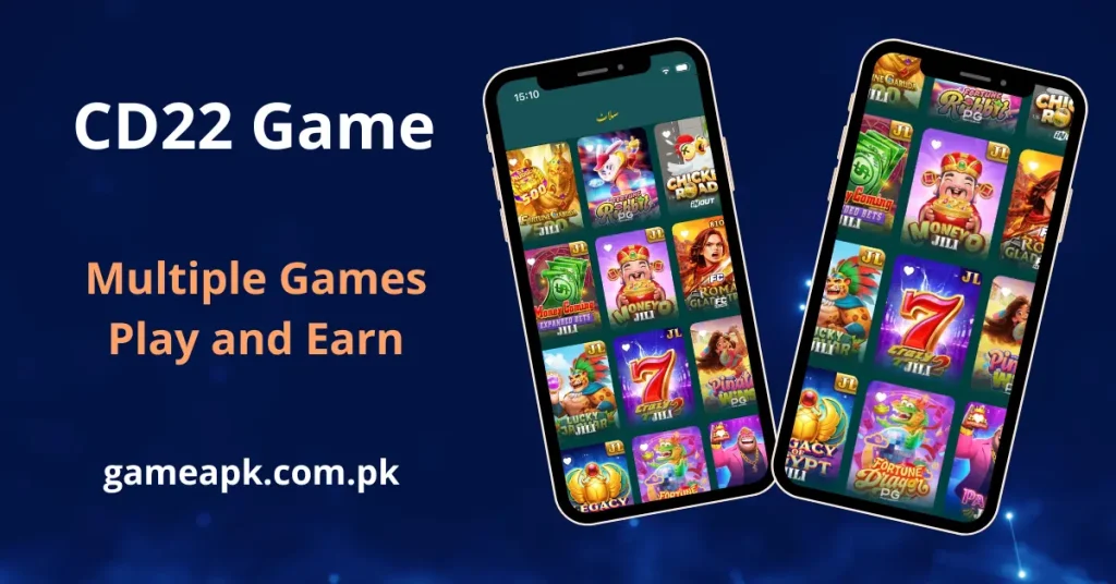 Screen shot shows in app games in CD22 on mobile phone