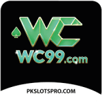 WC99 app logo with green spade and WC letters on a black background