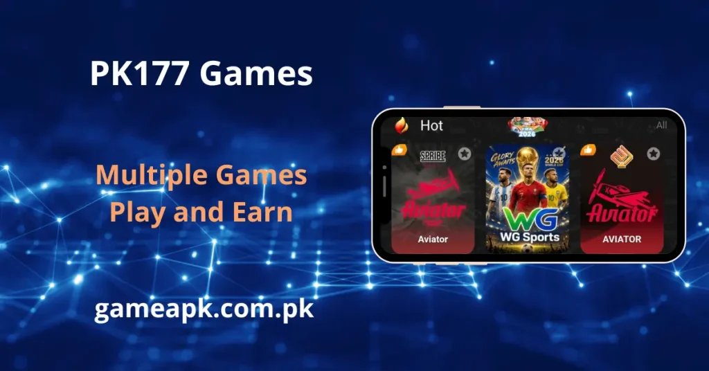 PK177.com app interface displaying FIFA World Cup 2026 banner, casino, and sports categories.
Download the PK177 app for Android to access jackpot games and live sports betting.
